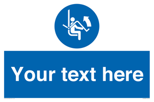 Custom Mandatory: Open safety bar of chairlift